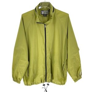 Outdoor‎ Urban Terrain XXL Hi Vis Green Nylon Windbreaker Jacket Mens